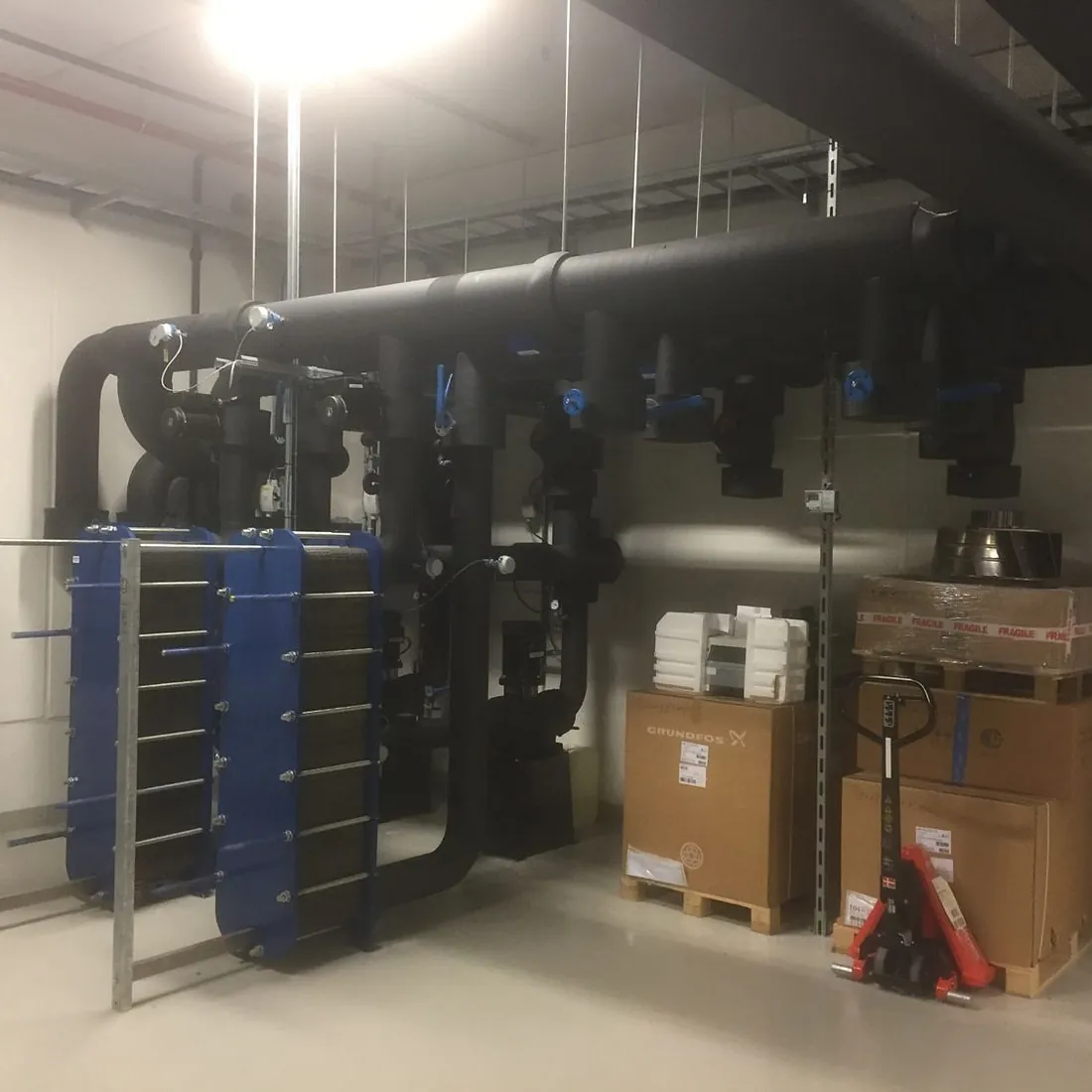Sorte rør til ventilasjon
