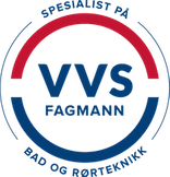 Godkjenningslogoen til VVS Fagmann