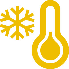 Kjøl og varme ikon