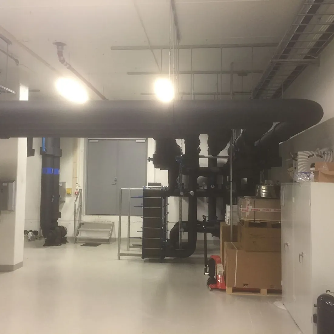 Rør i innvendig bygning